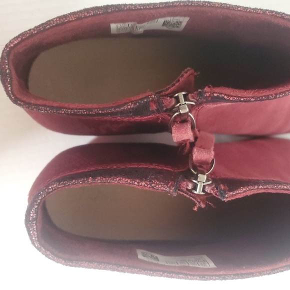 Toms Loren Python Womens Suede Heeled Boots Size 8.5 Ortholite Comfy Dressy Boho - Picture 9 of 12